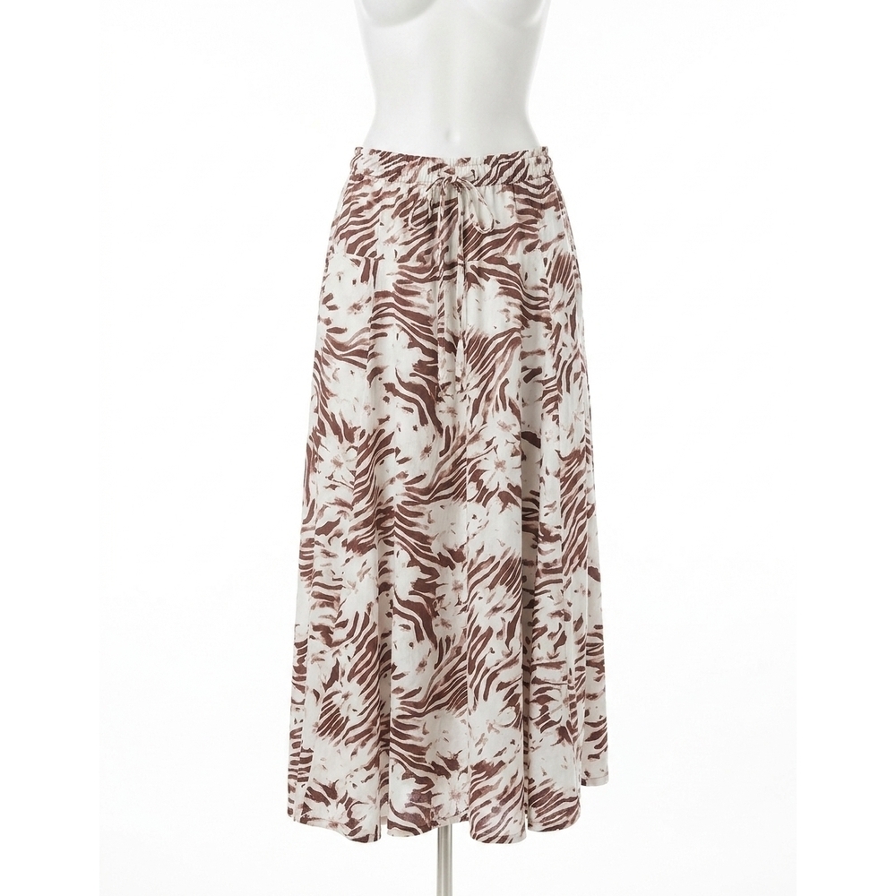 NEW FREE PEOPLE women's zephyr bustle convertible skirt in brown